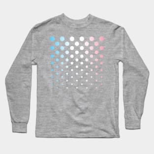 Dot Screen Trans Pride Long Sleeve T-Shirt